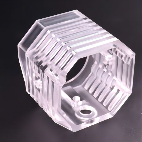 pièces d&#39;usinage CNC en acrylique transparent