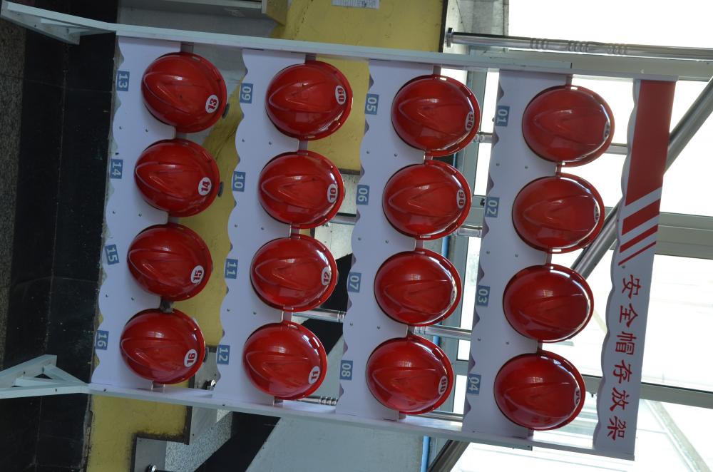 Safety helmet wall