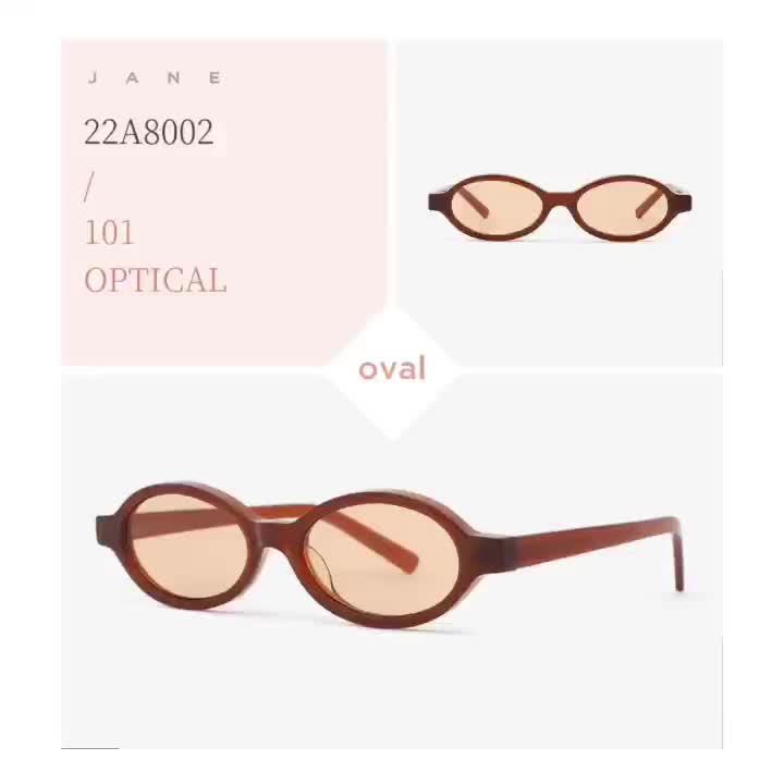Spirit oval-frame Acetate Unisex  Sunglasses