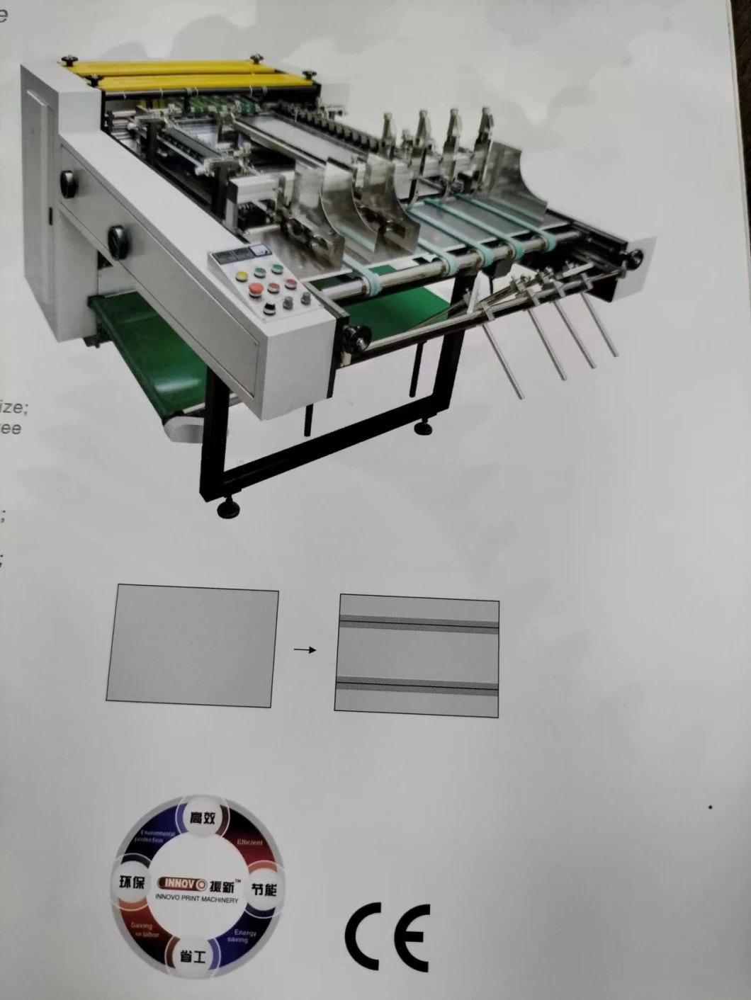 Kc-1000A Automatic Manual Cardboard Grooving Machine of Photo Book Hardcover Rigid Box Making Machine Hot Product 2019