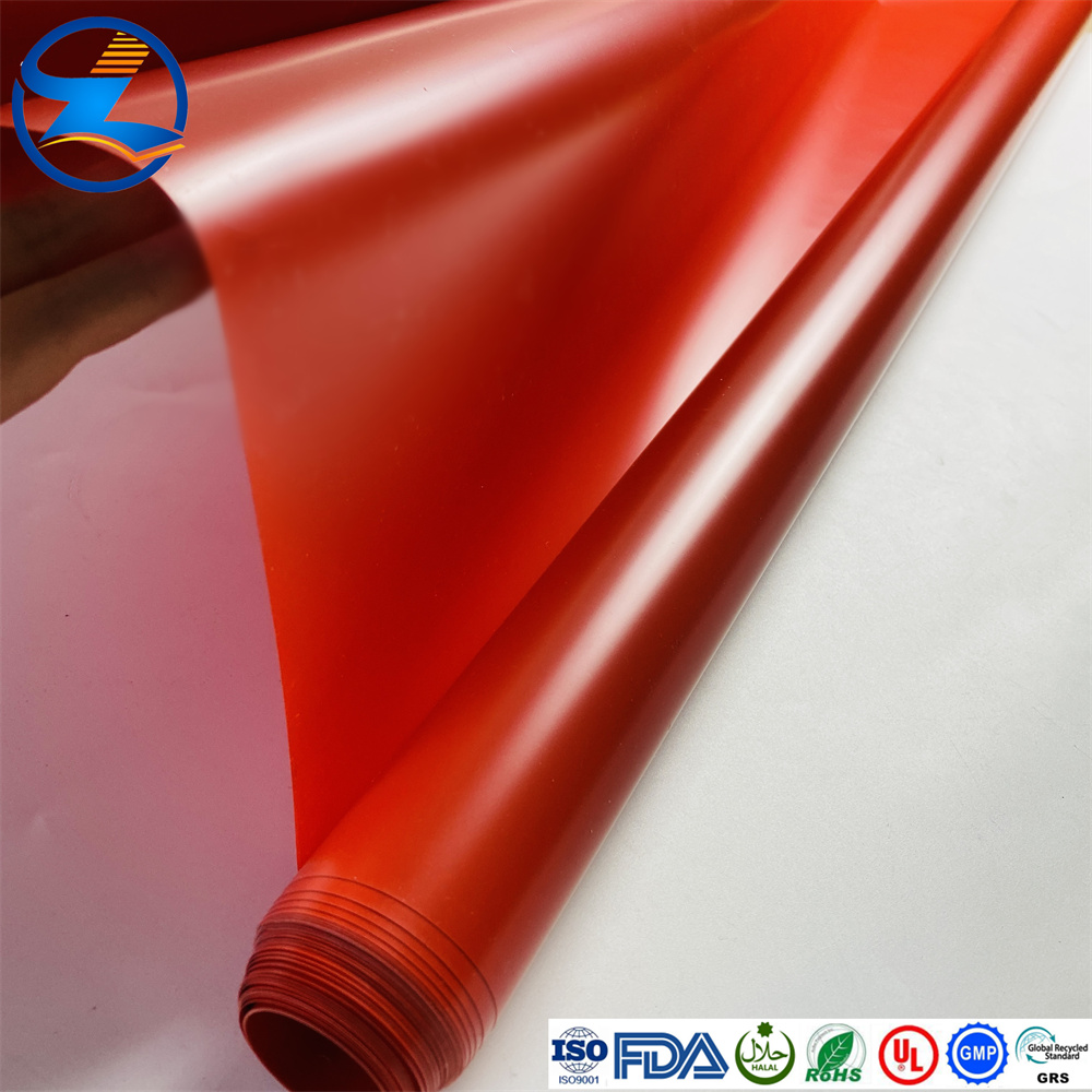 High quality customizable red PVC filmm