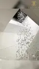decoración de villa cristal de vidrio de piedra lámpara de lámpara de escalera de espiral