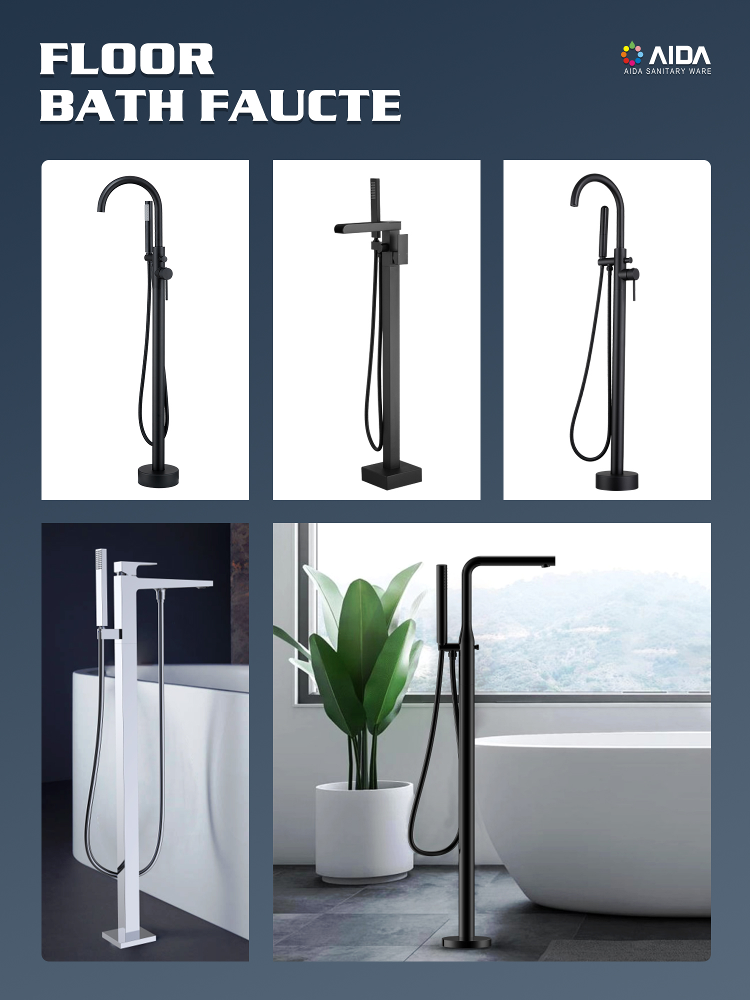 matte black bathtub faucet