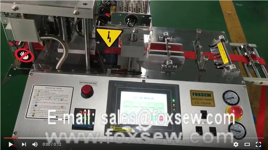 Automatic Angle Webbing Cutter Hot Knife with Hole Puncher 