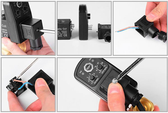 Auto Drain Magneetventiel Cyclische Timer Voor DIN 43650A Connector 4