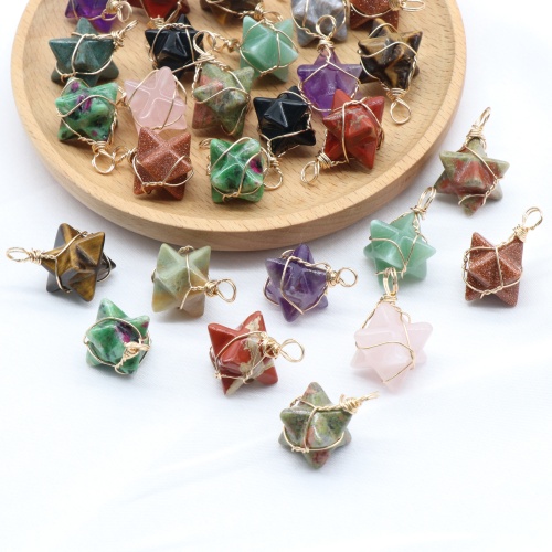 Merkaba Star Stone Pendants SP1379S