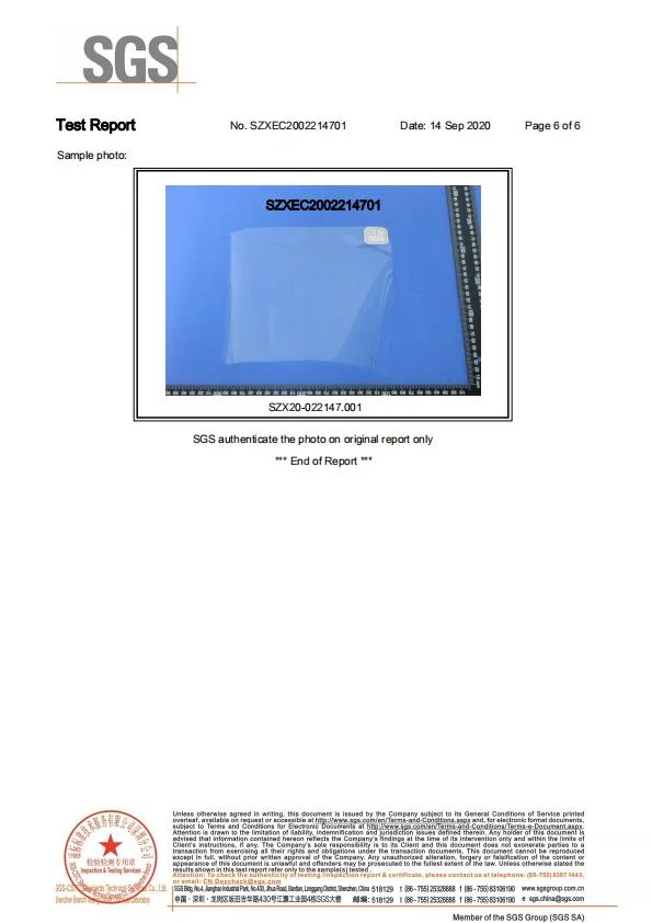 स्पष्ट नीला PVC PVDC