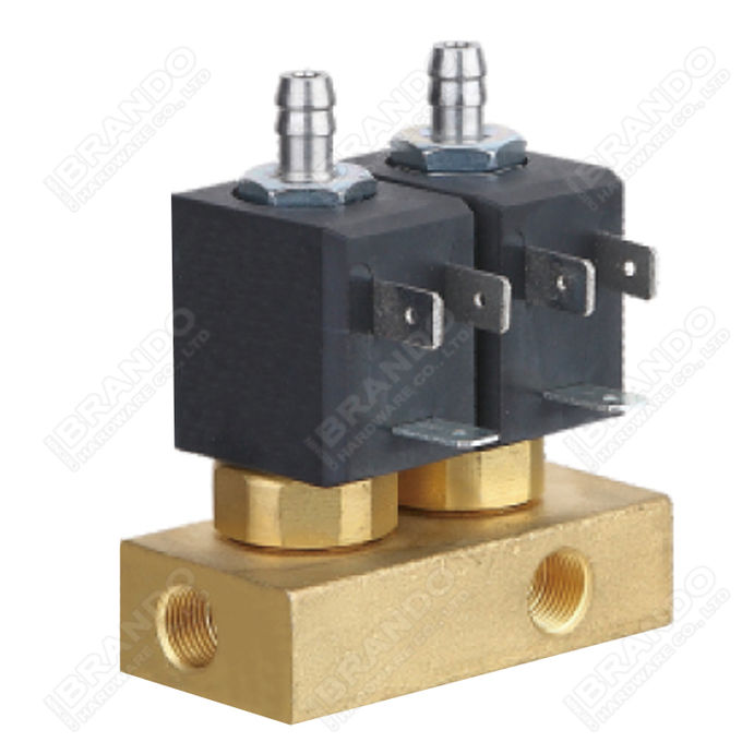 Espresso Coffee Machine Spare Parts Brass Solenoid Valve 24V 220V 17