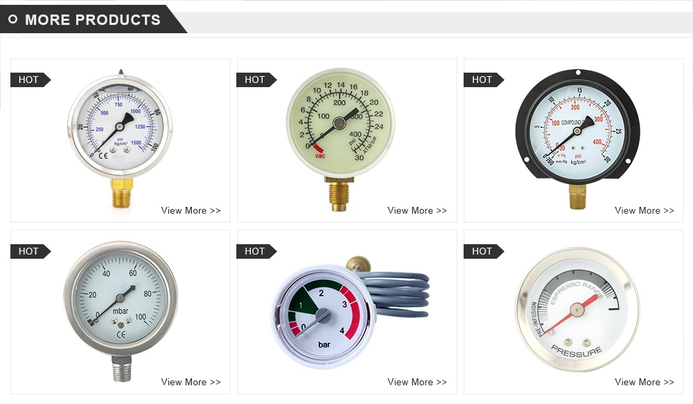 Hot selling good quality Capillary tube manometer pressure gauge