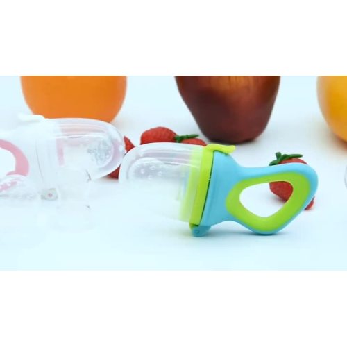 Teether de brinquedos de massagem segura para bebês de grau alimentício Alimentador de alimentos frescos para bebês Chupeta de frutas de silicone grátis Bpa Alimentador de frutas para bebês - compre comedouro de frutas para bebês, chupeta de frutas, produ