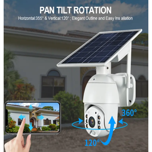 A câmera de segurança solar econômica é popular no mercado, popularizando a nova tendência do monitoramento de segurança doméstica