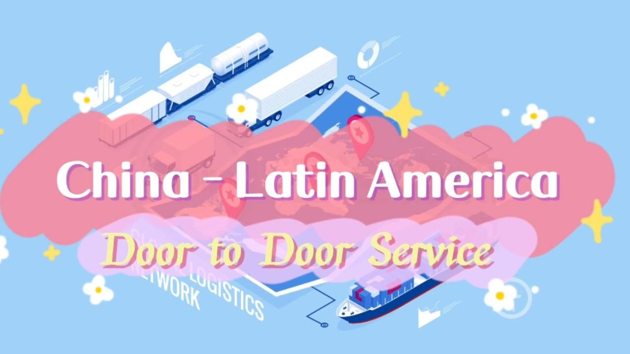 Servizio porta a porta dalla Cina al Sud America