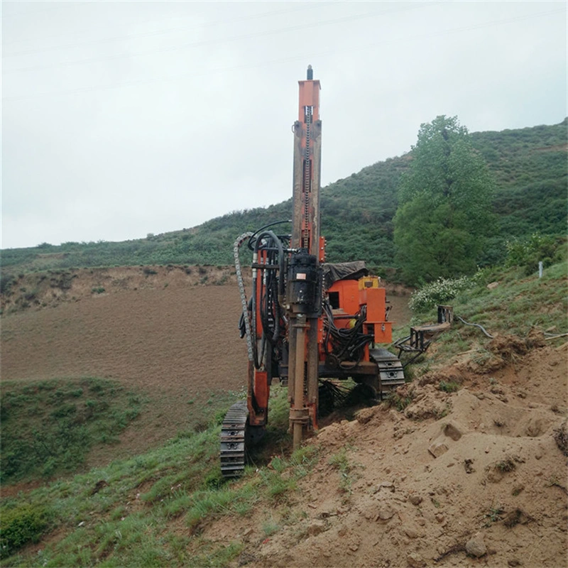 Mountain Solar Pile Hole Foundation Drilling Rig for Big Slope