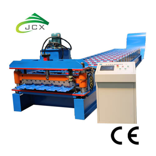 Double layer roof sheet roll forming machine