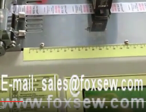 Automatic Hot Knife Cloth Label Cutting Machine with Sensor
