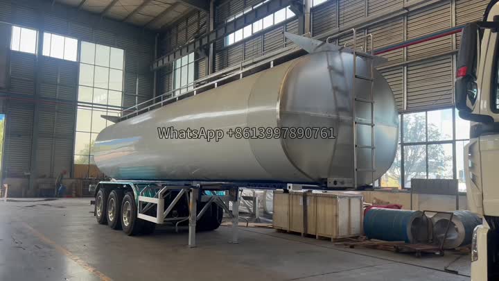 stainless steel tank semi trailer 