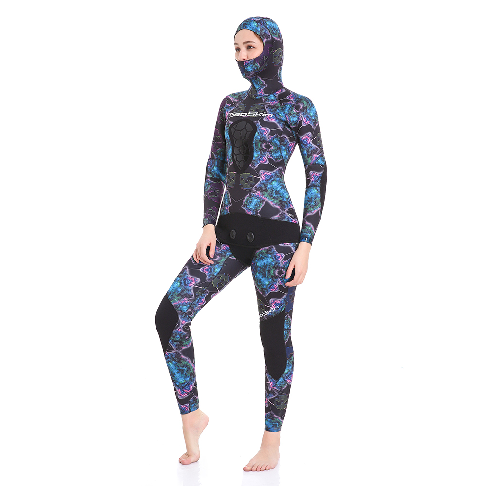 Dw015 Traje de neopreno Seaskin Women Two Pieces 46 Dw015 Seaskin Women Two Pieces Wetsuit 46