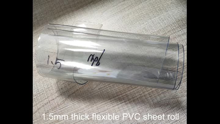 7 28 1.5mm thick flexible PVC sheet roll
