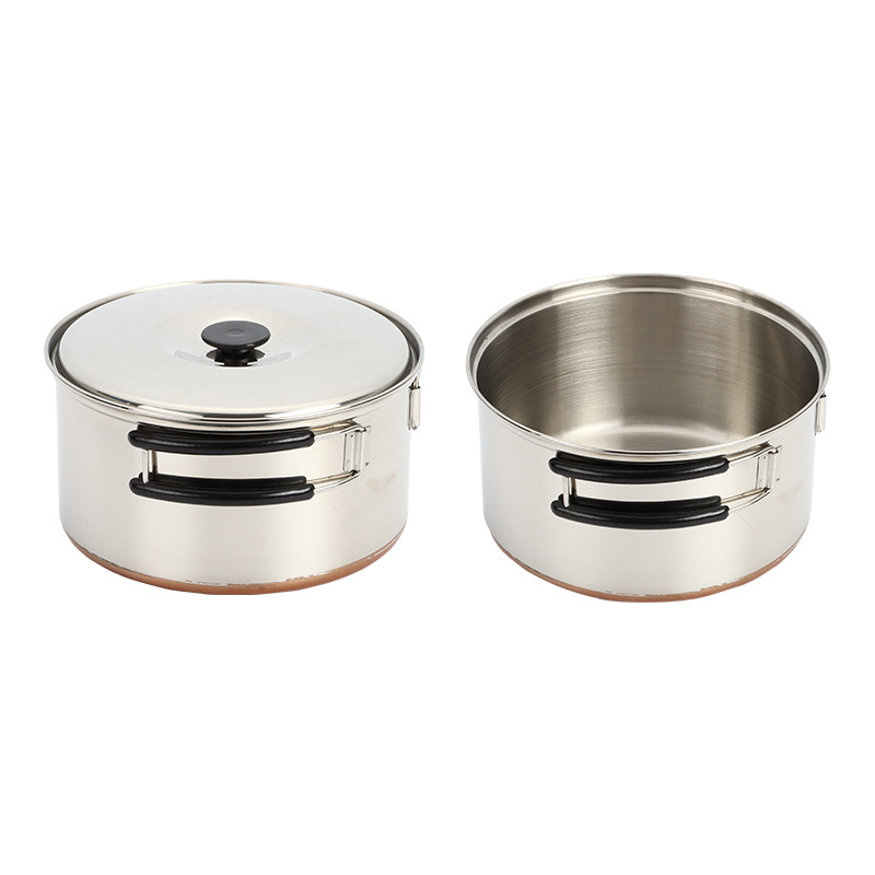 Stainless steel pot matt polished