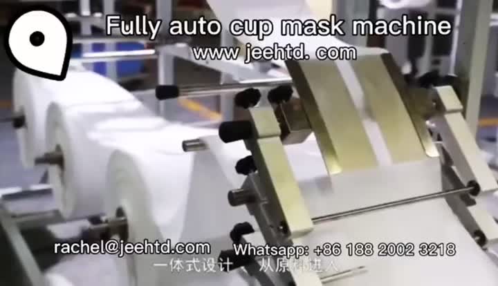 taza que hace la máquina de la mascarilla