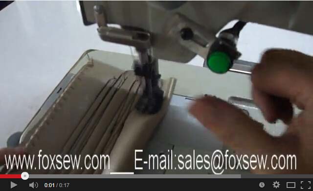 Long Arm Compound Feed Heavy Duty Lockstitch Sewing Machine 