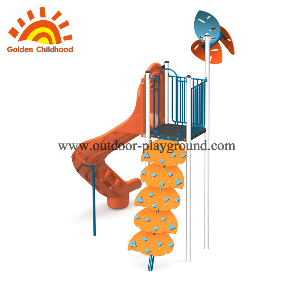 Single Orange Outdoor Playground Equipment