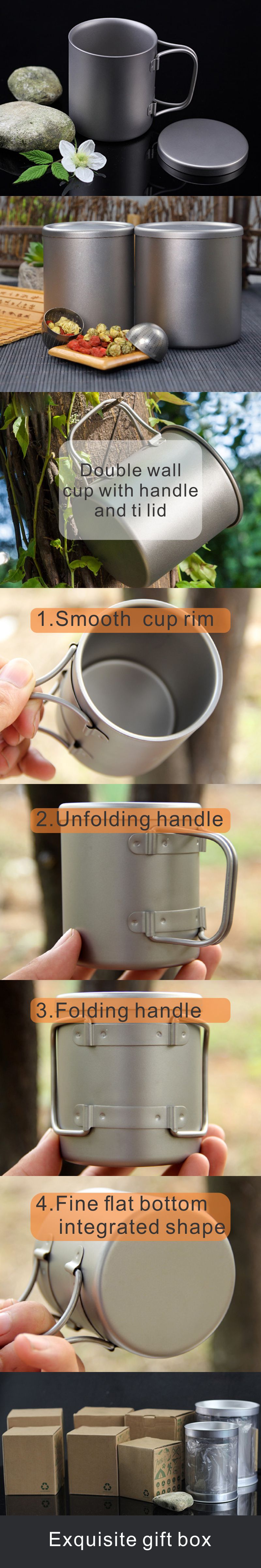 copo de titânio titanium cup
