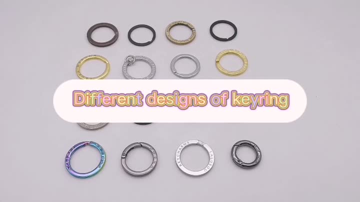 Different designs of keyring