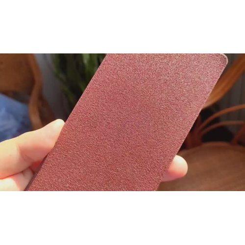 red leather powder coating