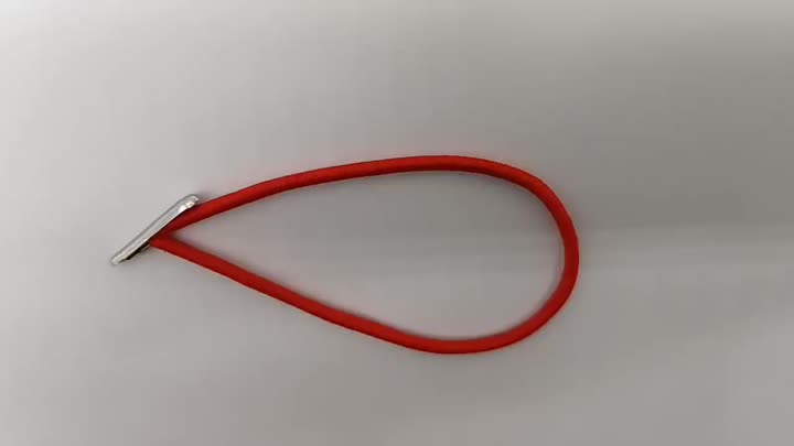 round elastic cord with mental tip 