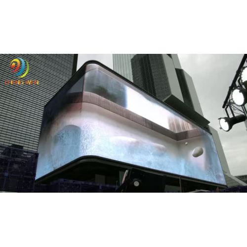 Big Size 3D L Shape HD outdoor advertising LED Sreeen