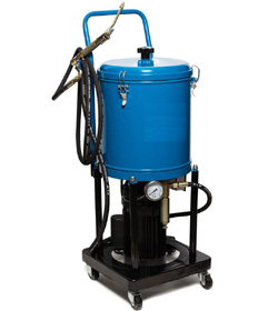 High Pressure Air Operated Grease Dispenser Pneumatic Lubricator Bucket Pump - 12L Compressor Oiler