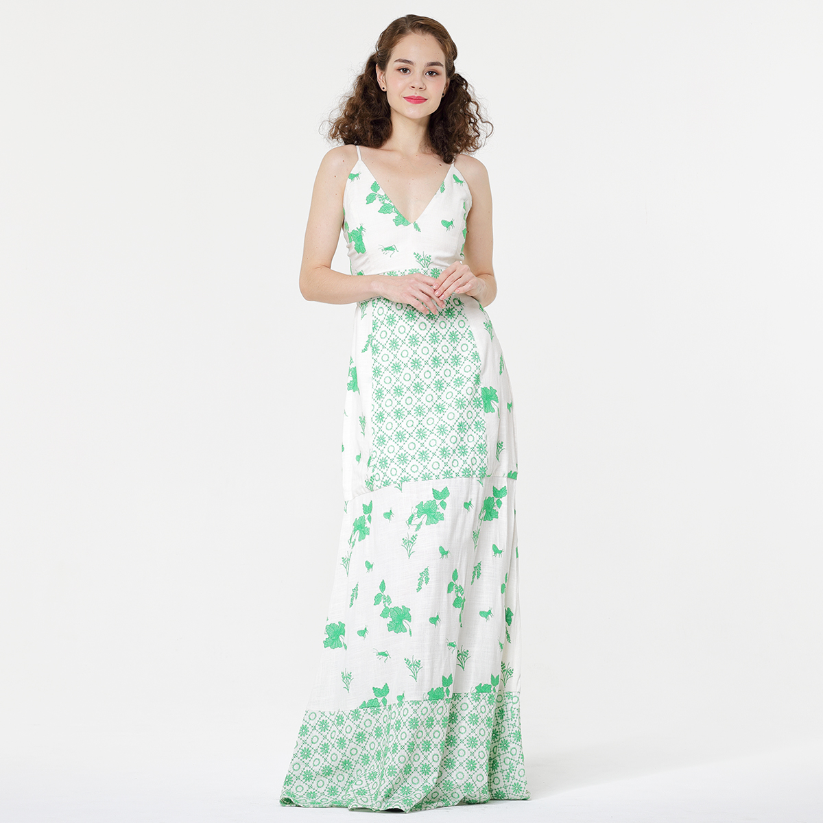 women's floor-length embroidery dress women's floor-length embroidery dress