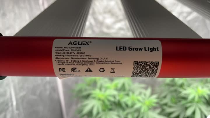 Invernadero 320W 6 barras de luces de cultivo LED para plantas