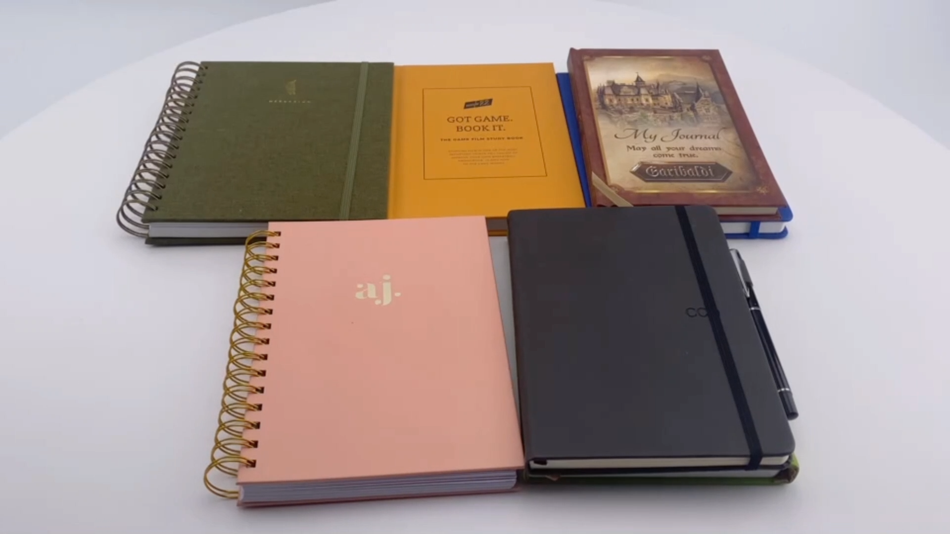 Notebook personalizzati per lavellico PU Raccordi di stile aziendale formale softcover con tasca di carta1