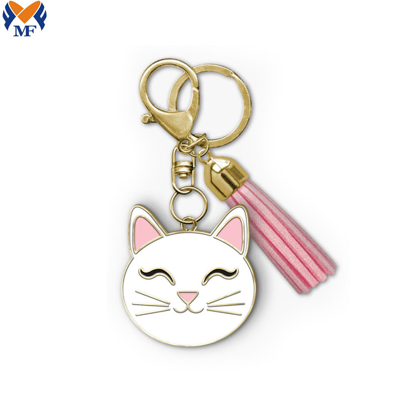 Cartoon Cat Keychain