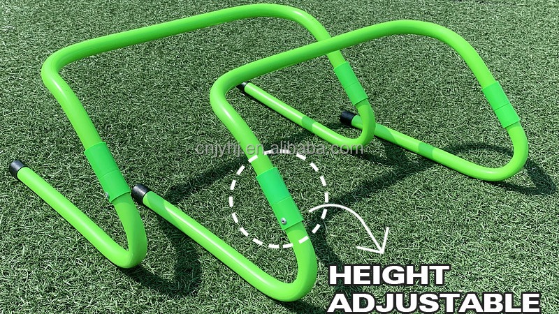 Adjustable hurdles disc cones resistance parachute speed agility ladder training equipment set1