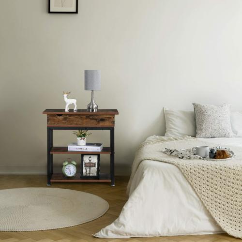 Table de chevet de chambre avec tiroir de rangement