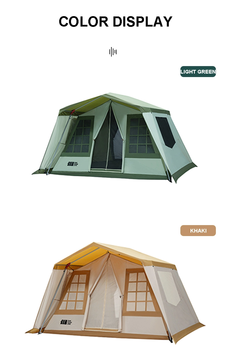 Outdoor Exquisite Light Luxury Cabin V Shape Big Camping Tent