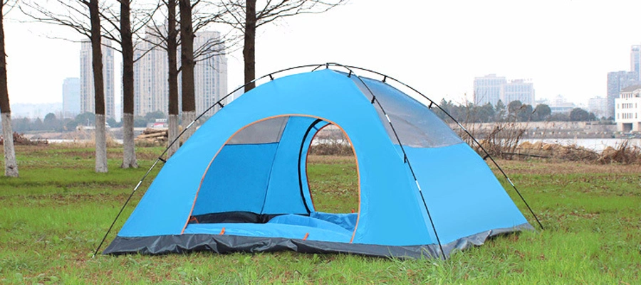 Fully Automatic Double Layer Spring 3-4 People Outdoor Beach Leisure Picnic Camping Tents