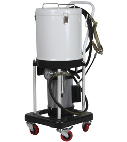 High Pressure Air Operated Grease Dispenser Pneumatic Lubricator Bucket Pump - 12L Compressor Oiler