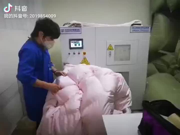 Máquina de llenado de ropa de cama textil