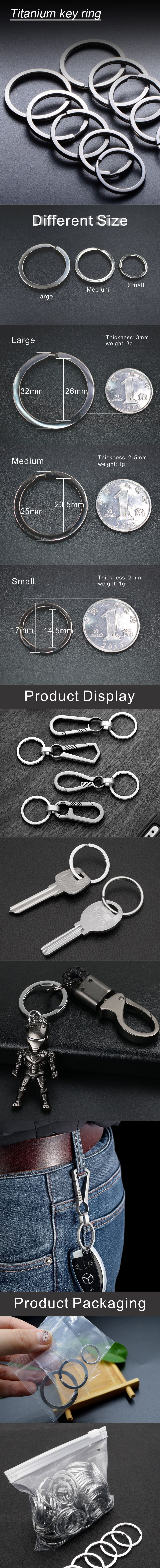 titanium key ring 