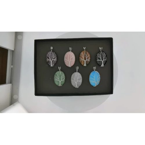 SP1375 Life tree gemstone pendant (3)