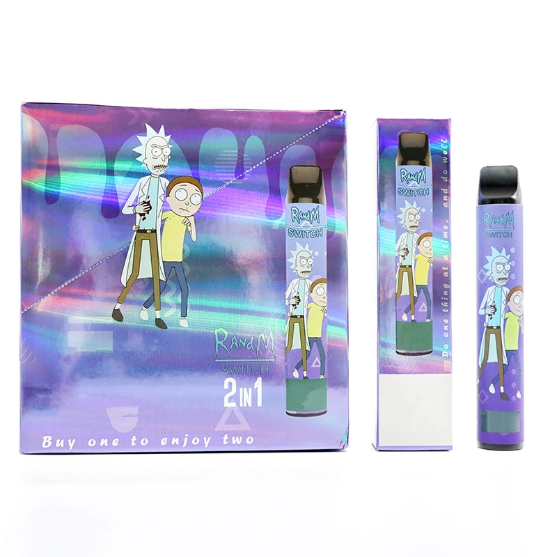 2020 Новейшая одноразовая электронная сигарета R и M Switch Vape E-CIGS Rick and Morty 2400 Puffs Vape Pods от оригинального Fumot