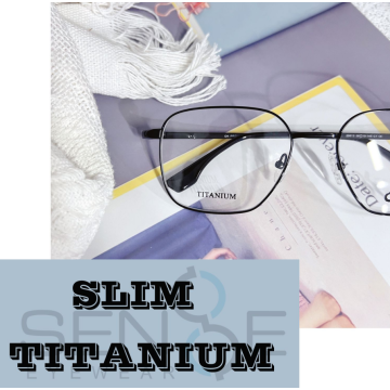 Marco de anteojos ópticos de Titanium Titanium de diseño clásico de nueva llegada