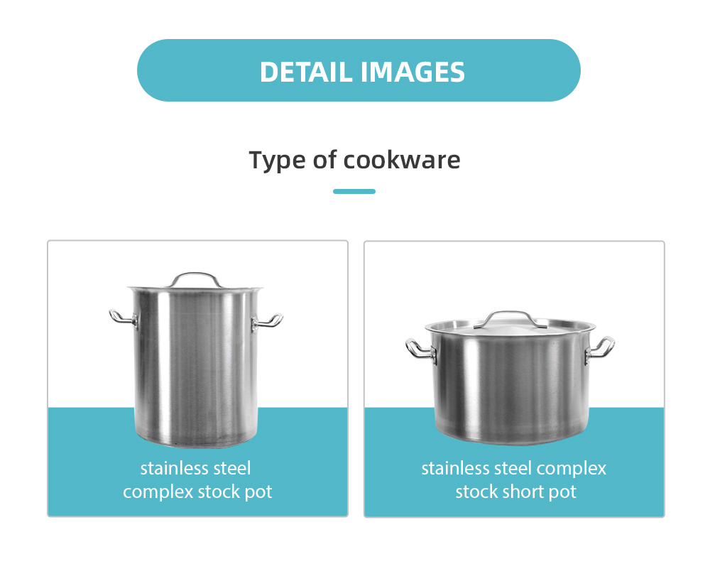 Stainless Steel Kitchen Stockpot Set Cookware