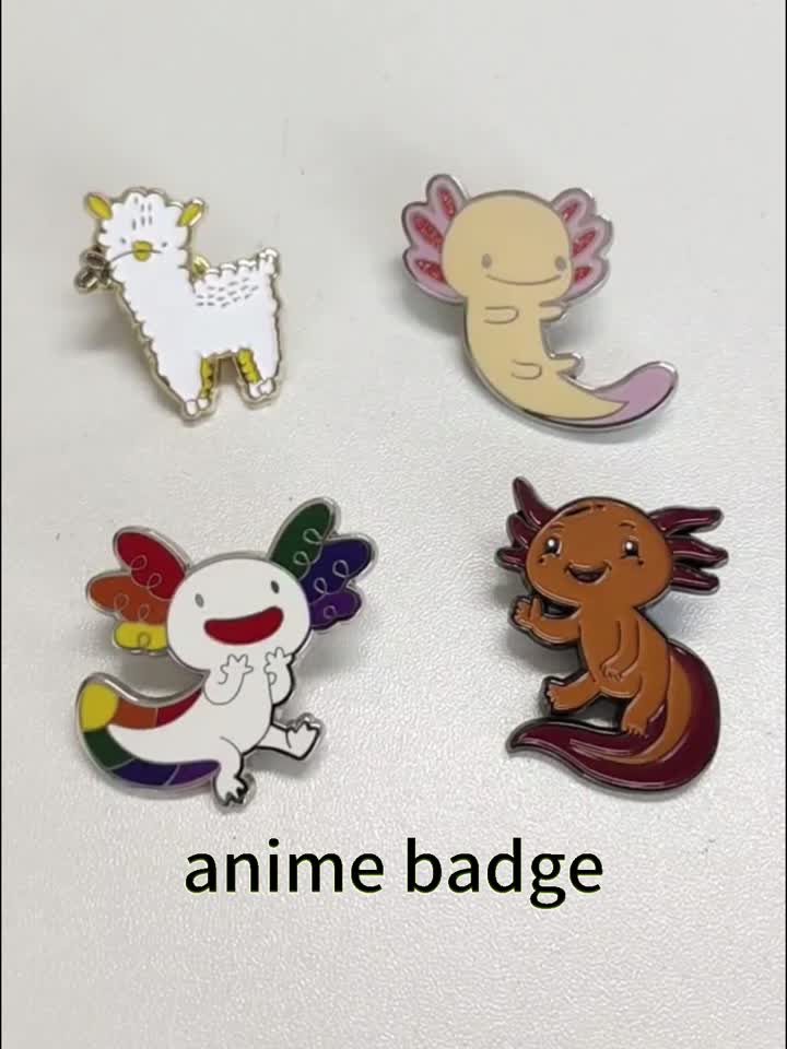 Broche en métal anime