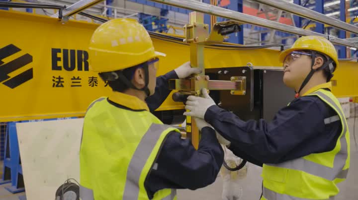 Richtlijnen voor eenrager overhead kraan Installatie