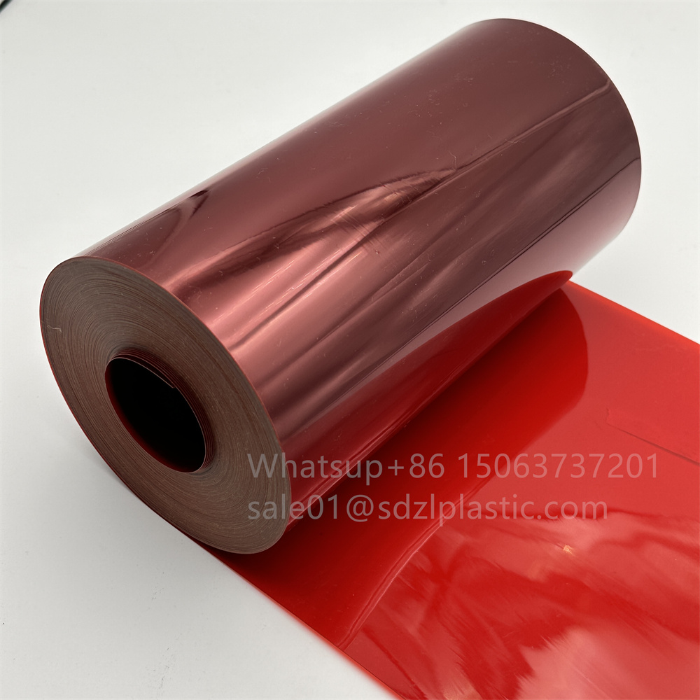 Thermoforming rojo de PVC Blister